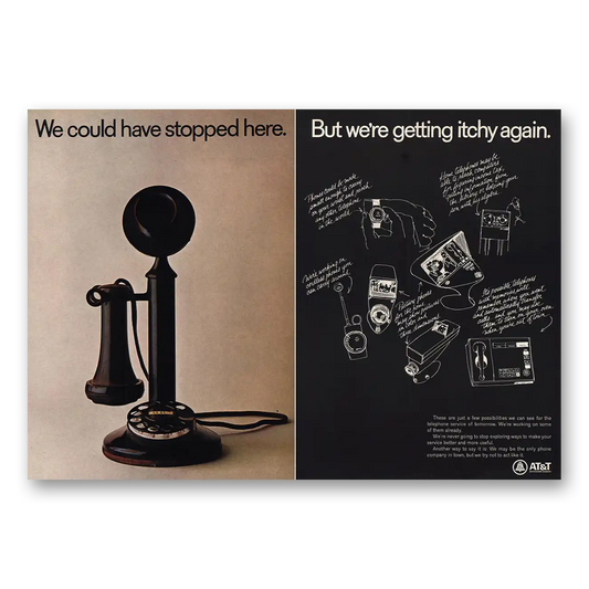 1968 AT&T We Could Have Stopped Here Vintage Magazine Print Ad