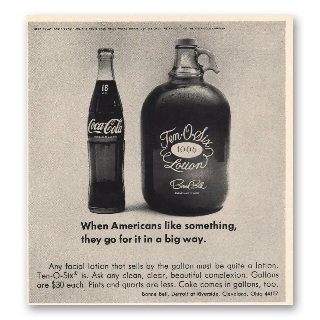 1968 Bonne Bell Americans Like Something Coca Cola Vintage Magazine Print Ad