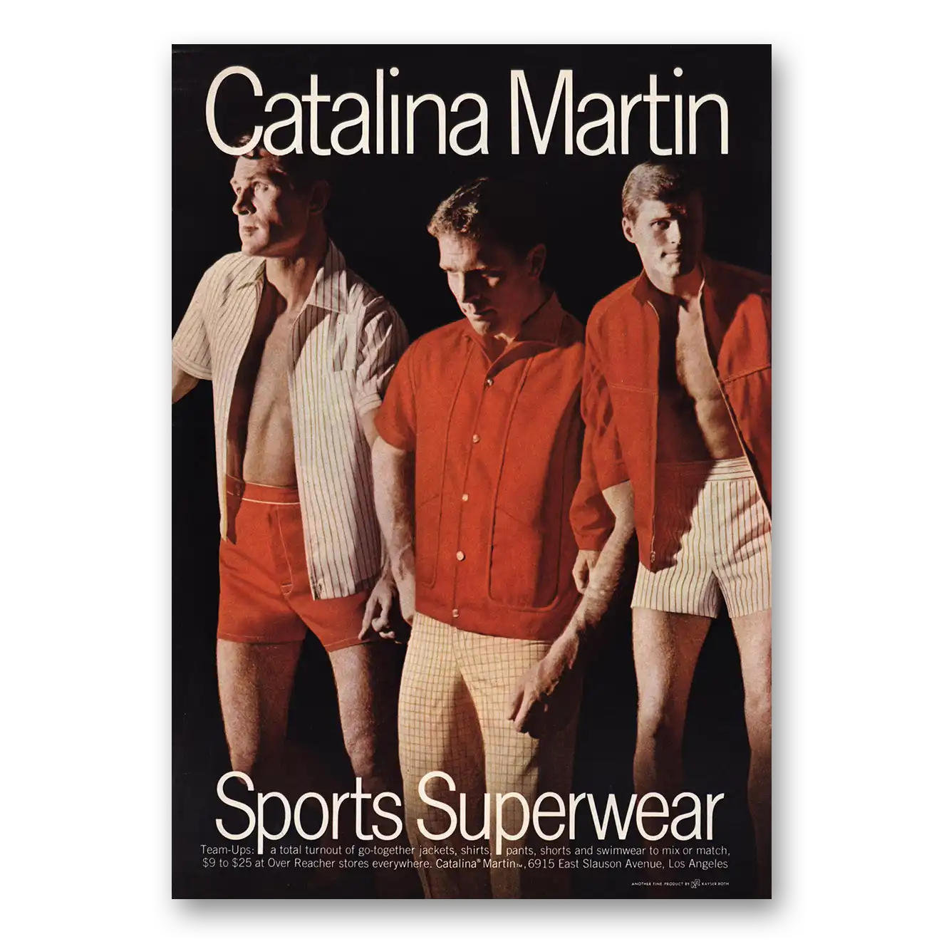 1968 Catalina Martin Superwear Sports Superwear Vintage Magazine Print Ad