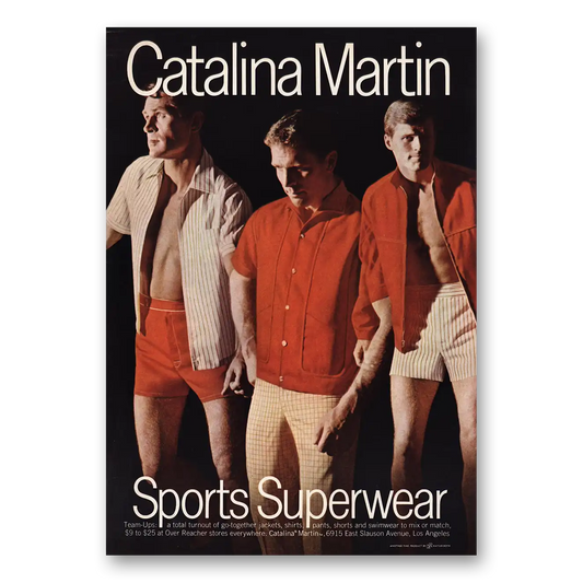 1968 Catalina Martin Superwear Sports Superwear Vintage Magazine Print Ad