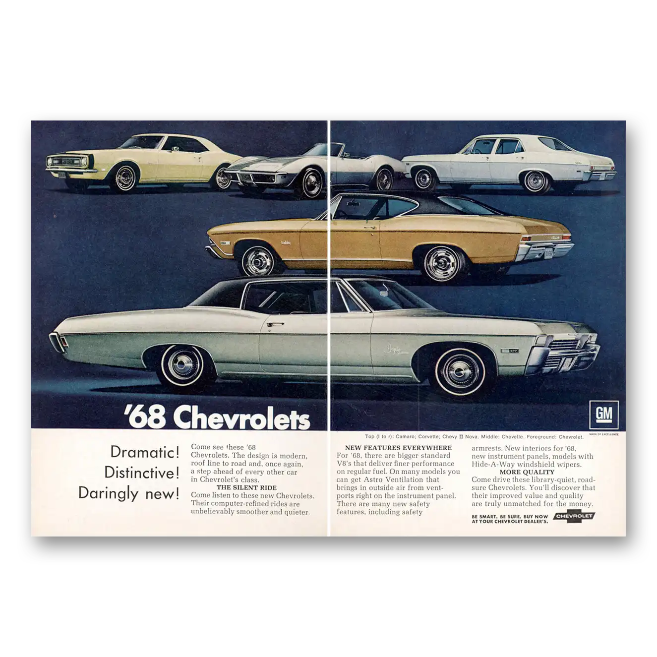 1967 Chevrolet Corvette Dramatic Distinctive Darlingly New Vintage Magazine Print Ad