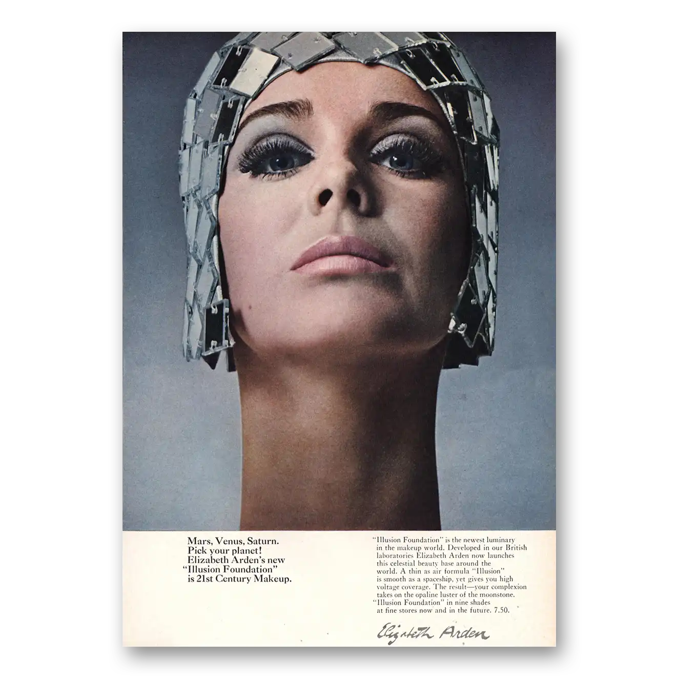 1968 Elizabeth Arden Mars Venus Saturn Pick Your Planet Vintage Magazine Print Ad