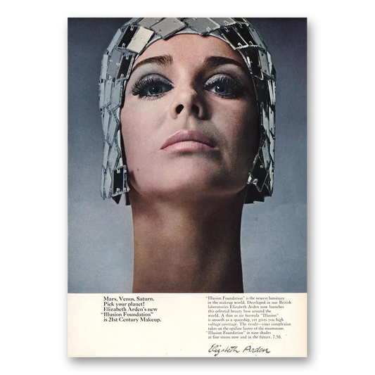 1968 Elizabeth Arden Mars Venus Saturn Pick Your Planet Vintage Magazine Print Ad