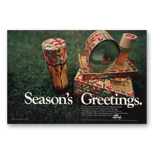 1968 Faberge Seasons Greetings Merry Springtime Vintage Magazine Print Ad