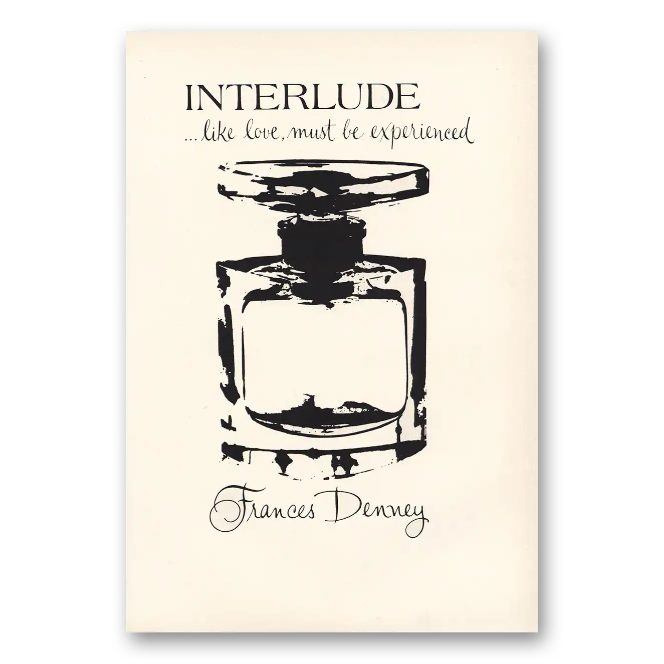 1968 Frances Denney Interlude Vintage Magazine Print Ad