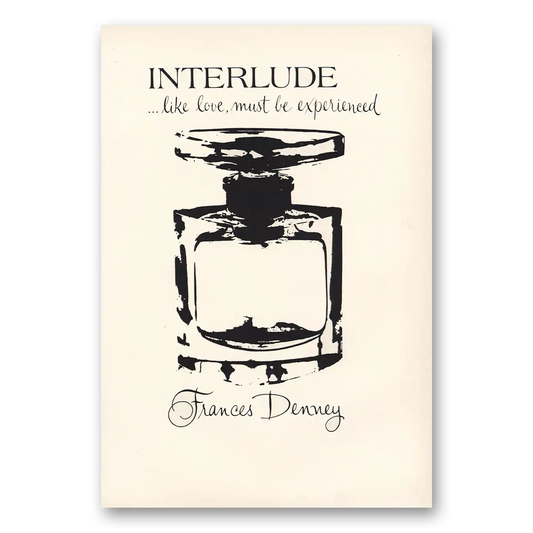 1968 Frances Denney Interlude Vintage Magazine Print Ad