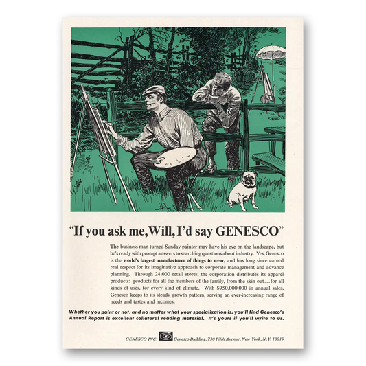 1968 Genesco You Ask Me Vintage Magazine Print Ad