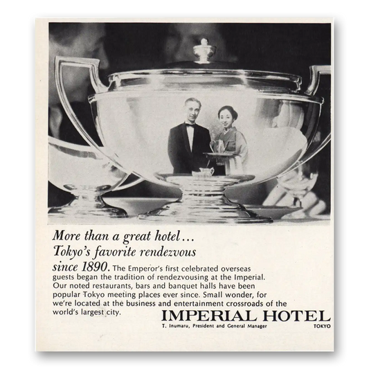 1968 Imperial Hotel More Than Great Hotel Favorite Rendezvous Vintage Magazine Print Ad