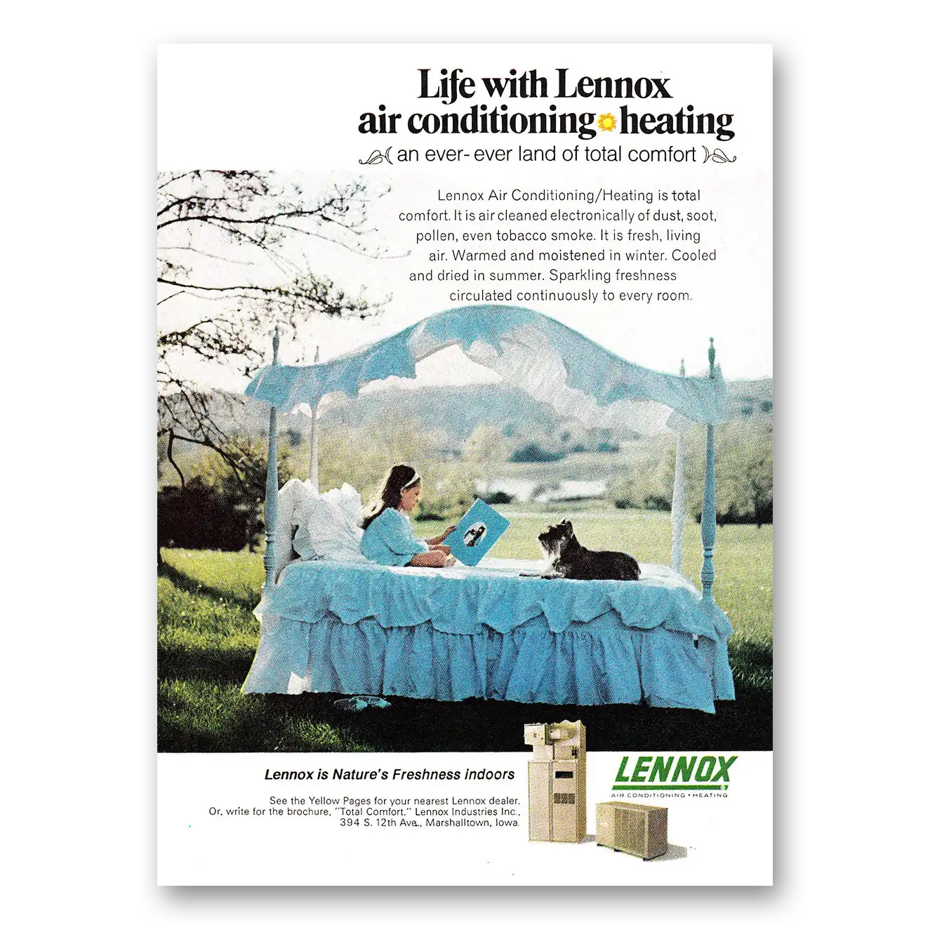 1968 Lennox Air Conditioning and Heating Life with Lennox Vintage Magazine Print Ad