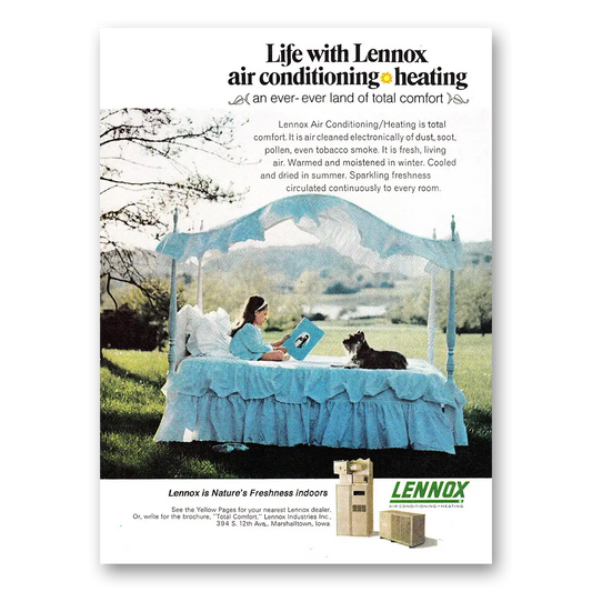 1968 Lennox Air Conditioning and Heating Life with Lennox Vintage Magazine Print Ad