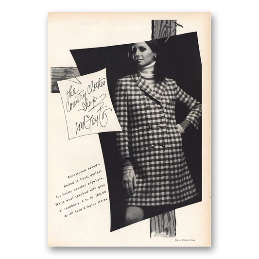 1968 Lord & Taylor Country Clothes Shop Vintage Magazine Print Ad