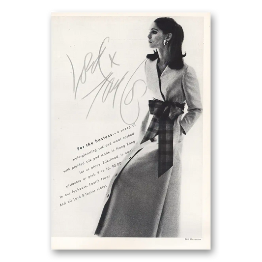 1968 Lord & Taylor For the Hostess Vintage Magazine Print Ad