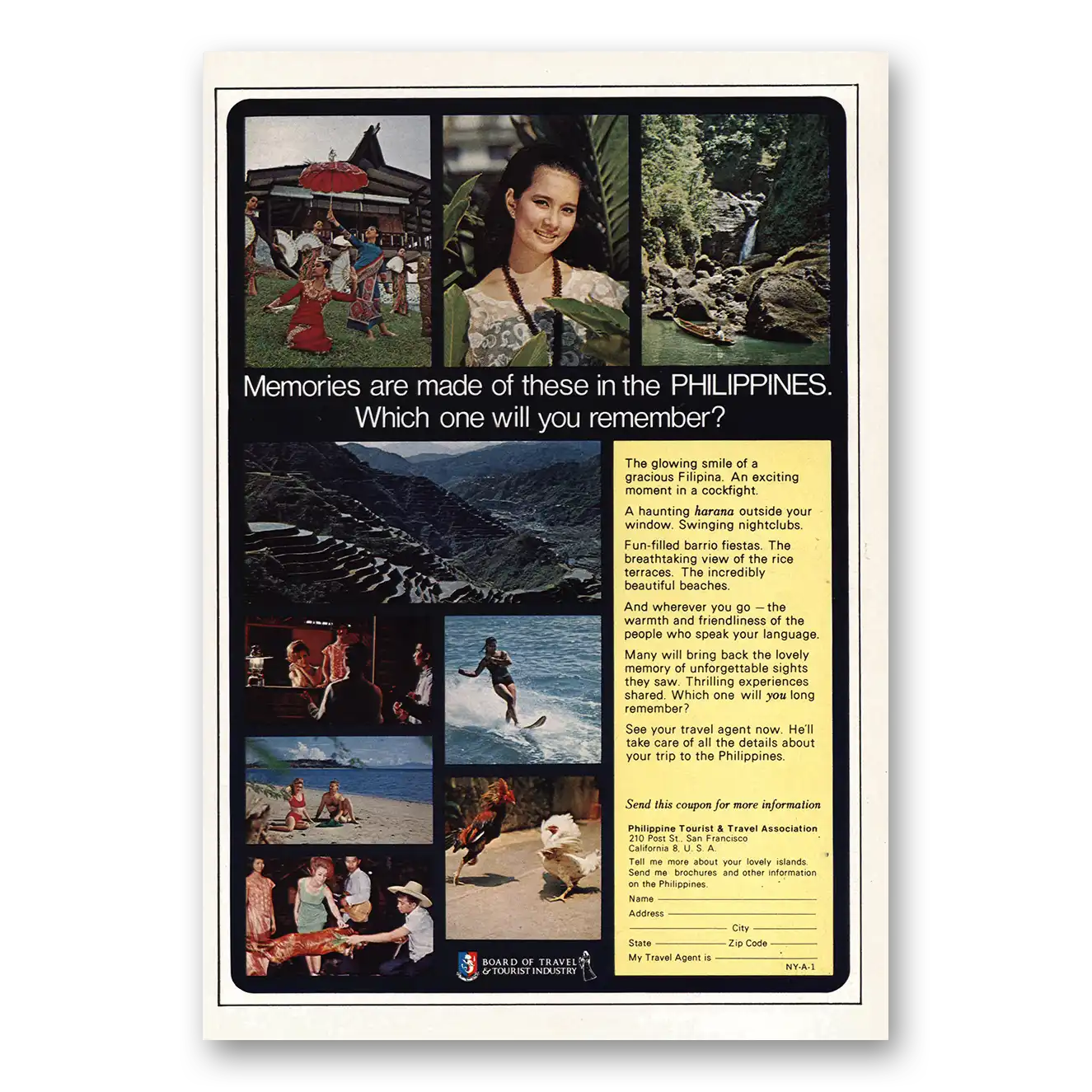 1968 Philippines Memories Are Made of These Vintage Magazine Print Ad