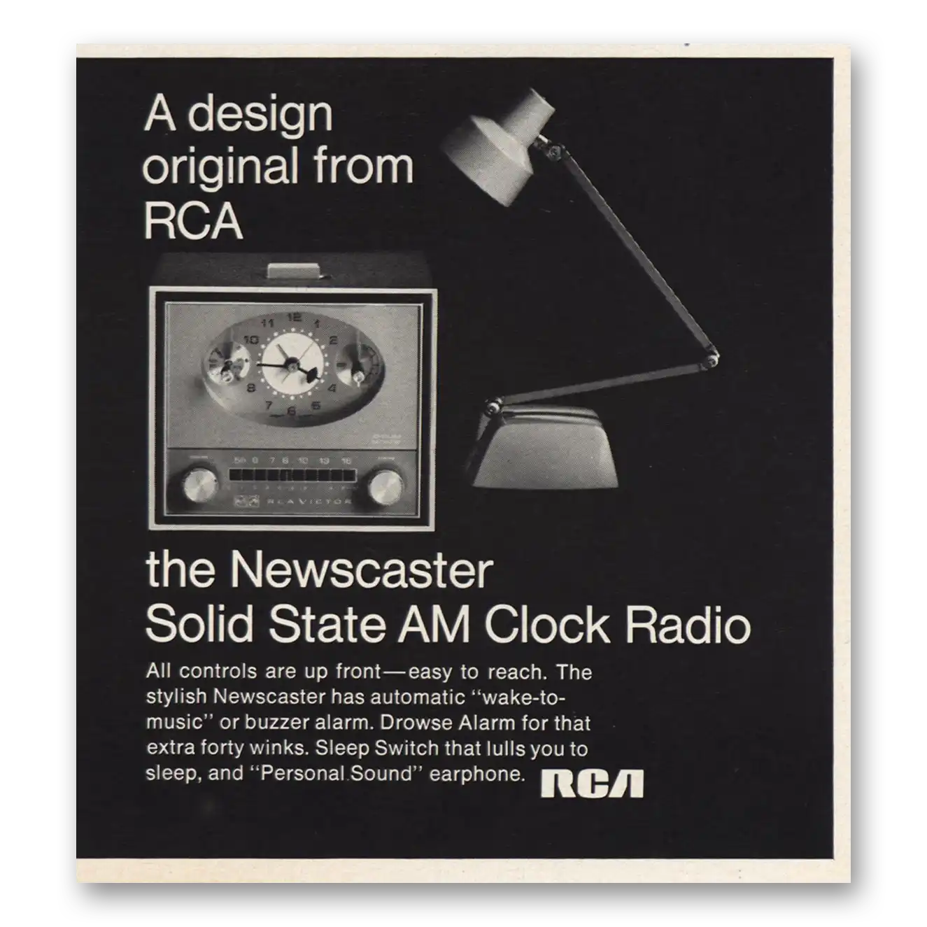 1968 RCA radio Vintage Magazine Print Ad