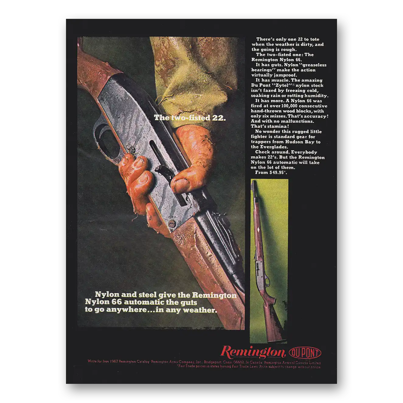 1968 Remington Arms Theres Only One 22 Vintage Magazine Print Ad