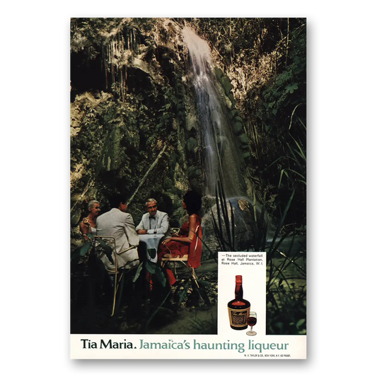 1968 Tia Maria Haunting Liqueur Vintage Magazine Print Ad