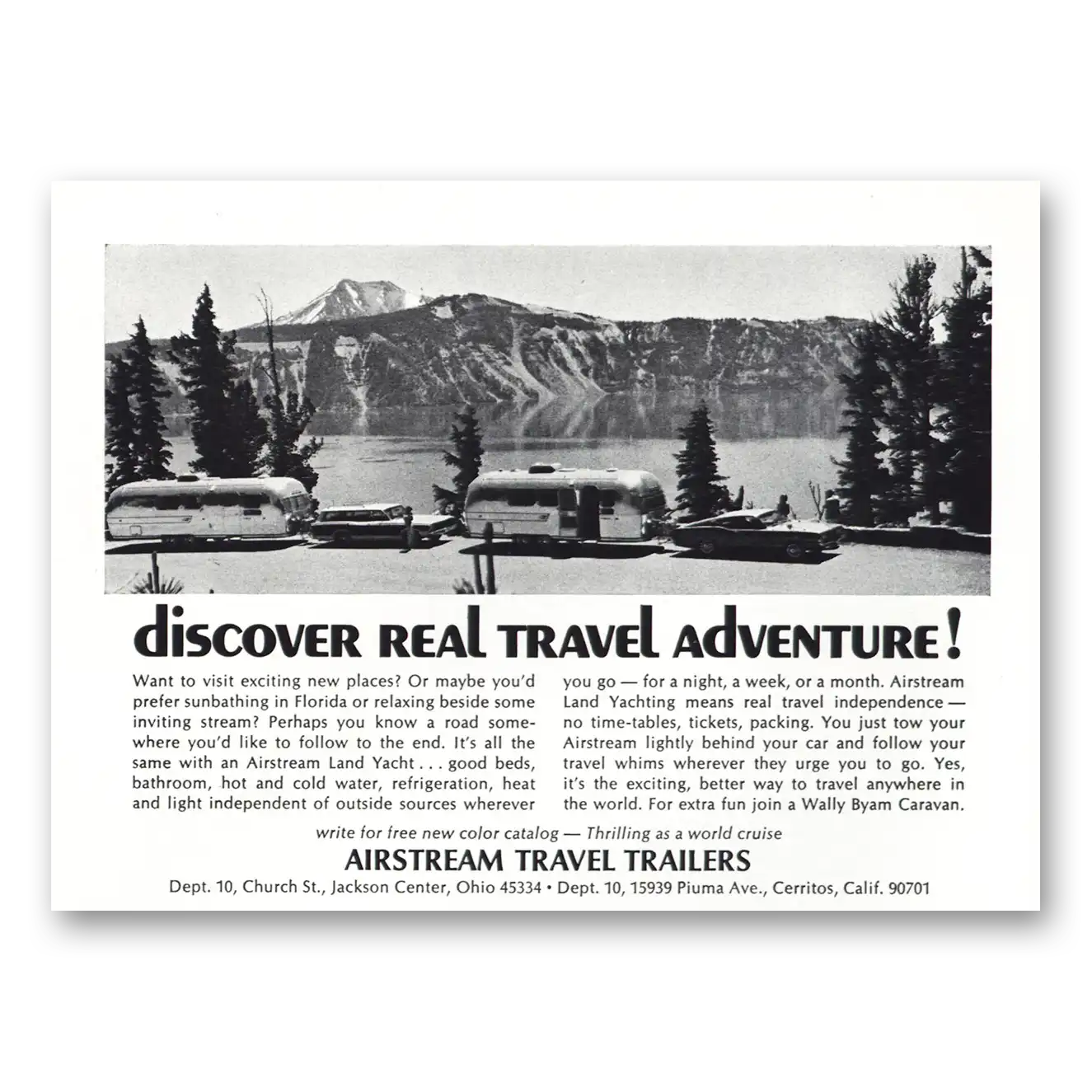 1969 Airstream Trailers Real Adventure 2 Airstreams Vintage Magazine Print Ad