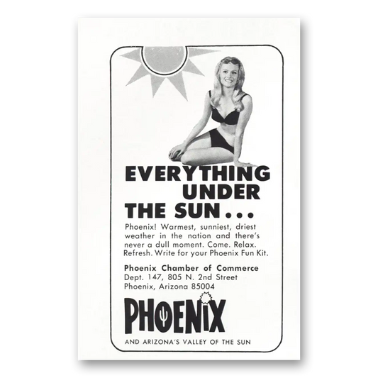 1969 Phoenix Arizona Everything Under the Sun Vintage Magazine Print Ad