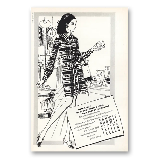 1969 Bonwit Teller Breezy Shirtling Vintage Magazine Print Ad