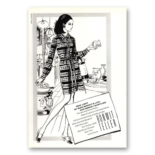 1969 Bonwit Teller Our Breezy Shirtling Vintage Magazine Print Ad