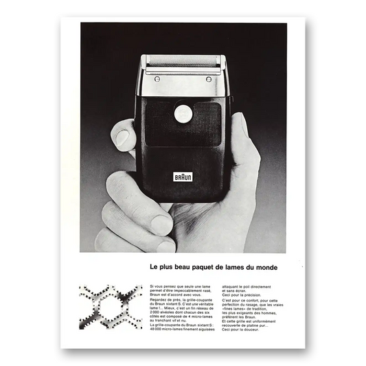 1969 Braun Le Plus Beau Pasquet French Vintage Magazine Print Ad