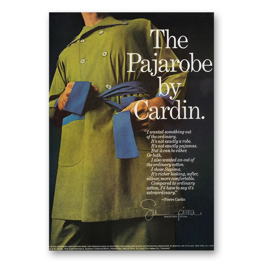 1969 Pajarobe Something Out of the Ordinary Vintage Magazine Print Ad