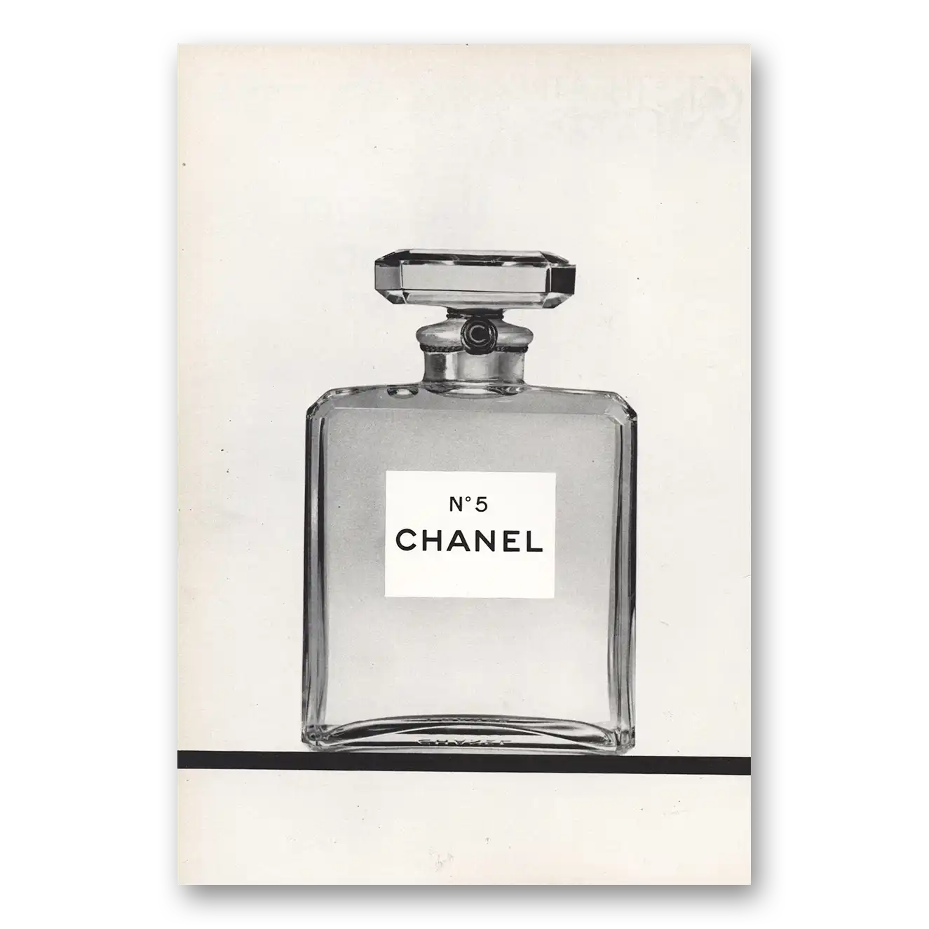 1969 Chanel Bottle Vintage Magazine Print Ad