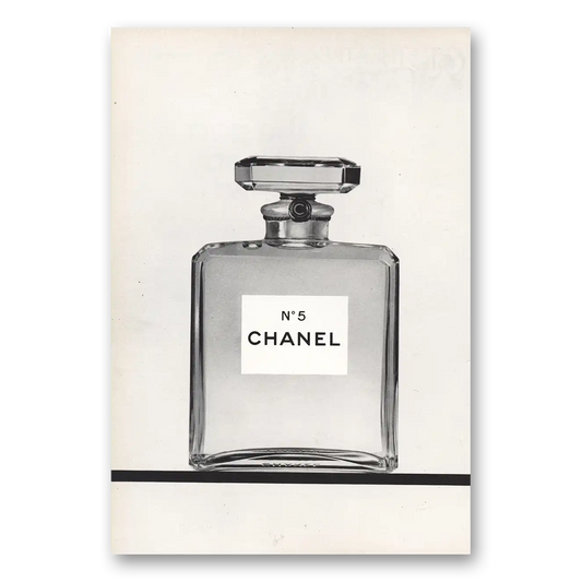 1969 Chanel Bottle Vintage Magazine Print Ad