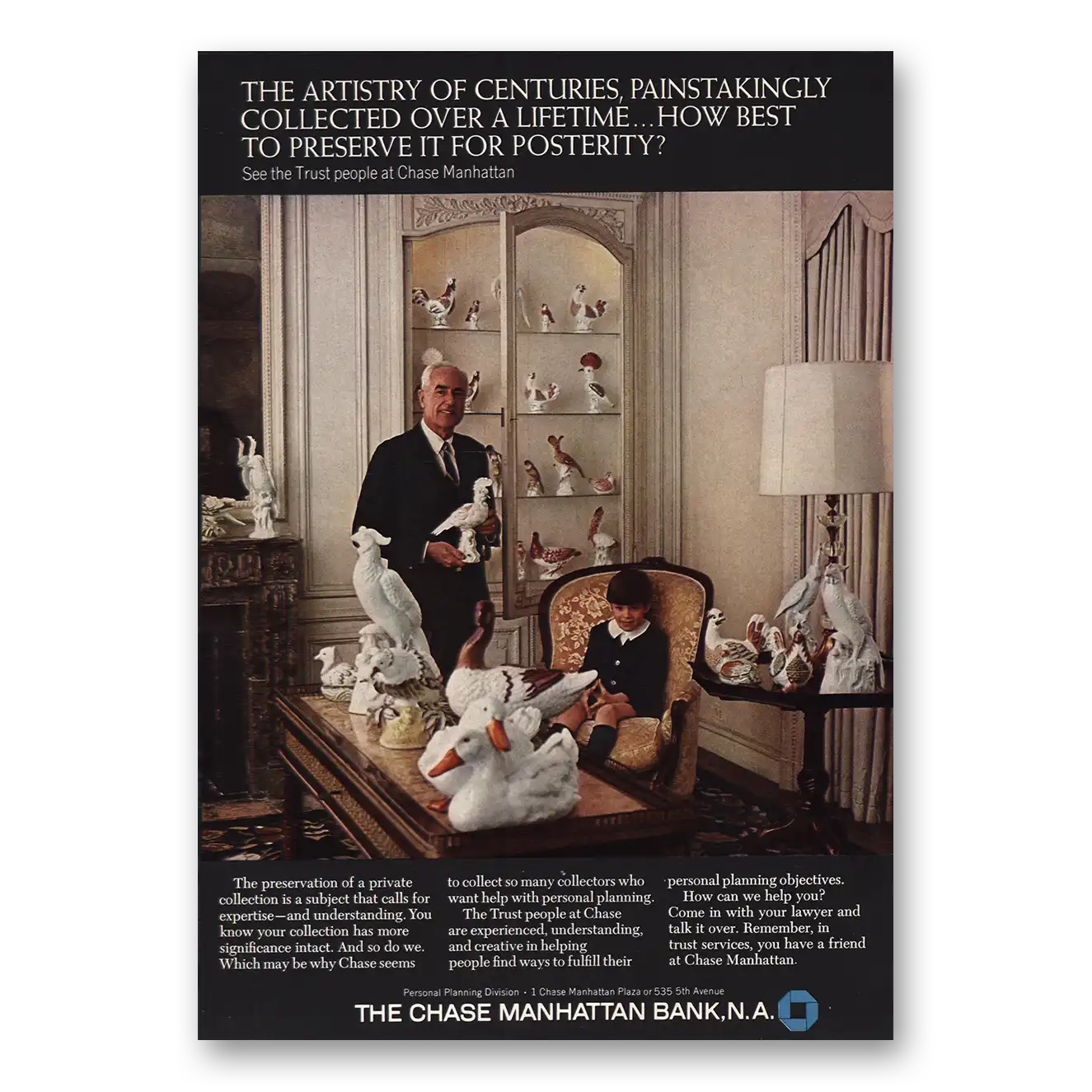 1969 Chase Manhattan Bank Artistry of Centuries Vintage Magazine Print Ad