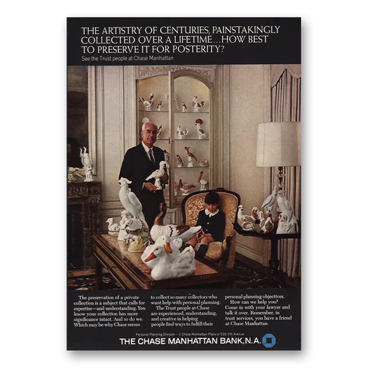 1969 Chase Manhattan Bank Artistry of Centuries Vintage Magazine Print Ad