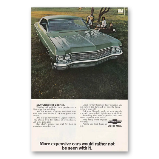 1970 Chevrolet Caprice Big Rich Grille Vintage Magazine Print Ad