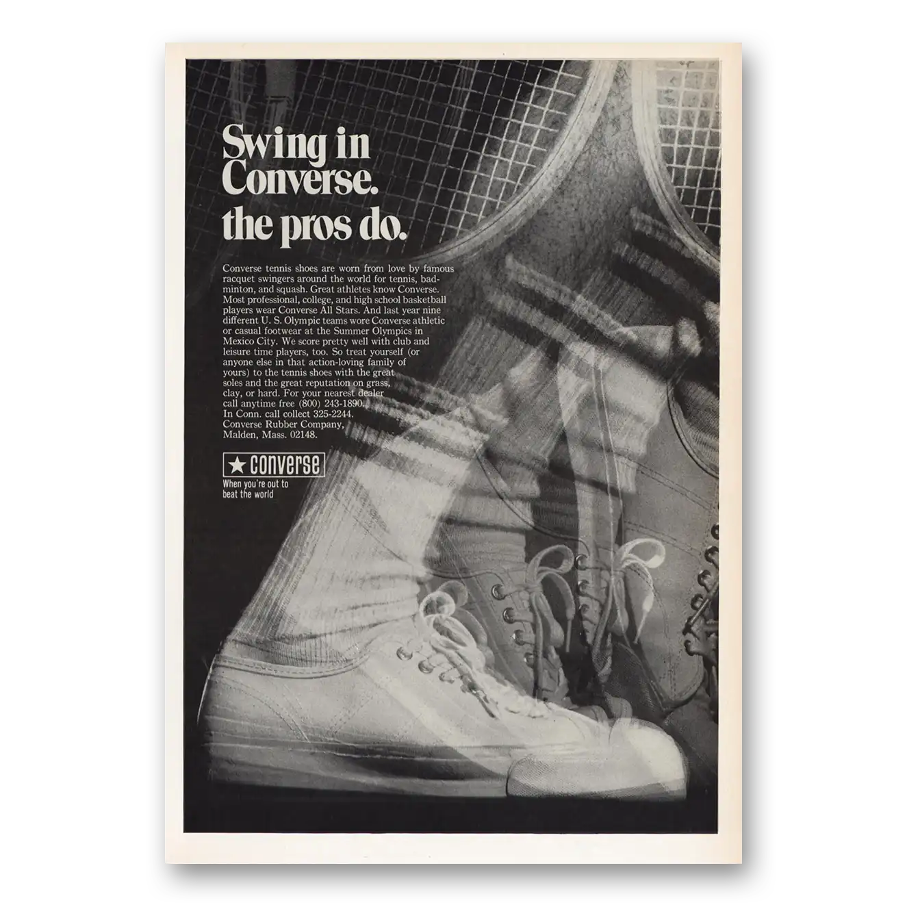 1969 Converse Shoes Converse Shoes Swing In Converse Pros Do Vintage Magazine Print Ad