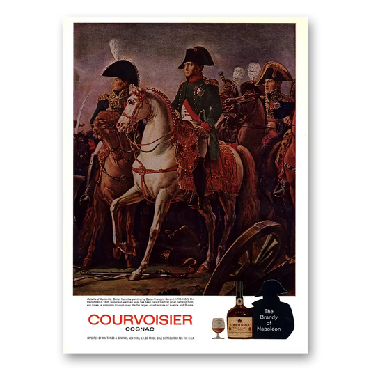 1969 Courvoisier Bataille d Austerlitz Vintage Magazine Print Ad