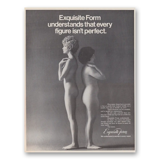 1969 Exquisite Form Understands That Every Figure Isn't Perfect 7 Pages Vintage Magazine Print Ad