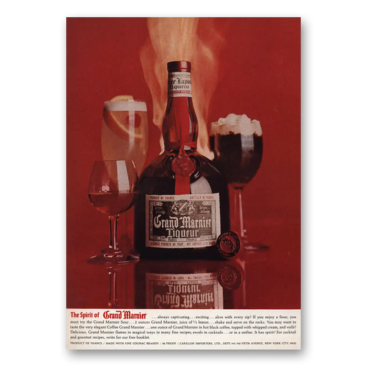 1969 Grand Marnier Spirit Always Captivating Vintage Magazine Print Ad