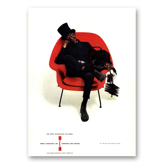 1969 Knoll Chimney Sweep Vintage Magazine Print Ad