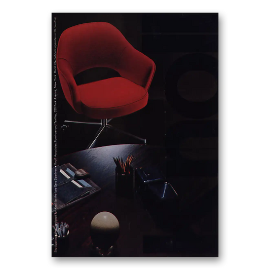 1969 Knoll Saarinen Chair Eero Saarinen Vintage Magazine Print Ad