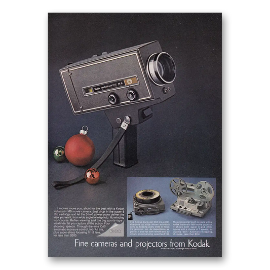 1969 Kodak Movie Camera Movies Move You Vintage Magazine Print Ad