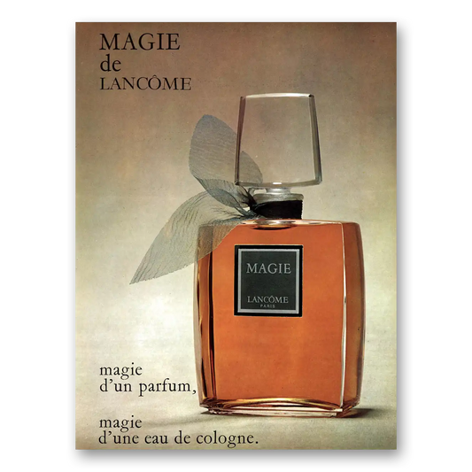 1969 Magie Parfum Magie de Lancome Vintage Magazine Print Ad