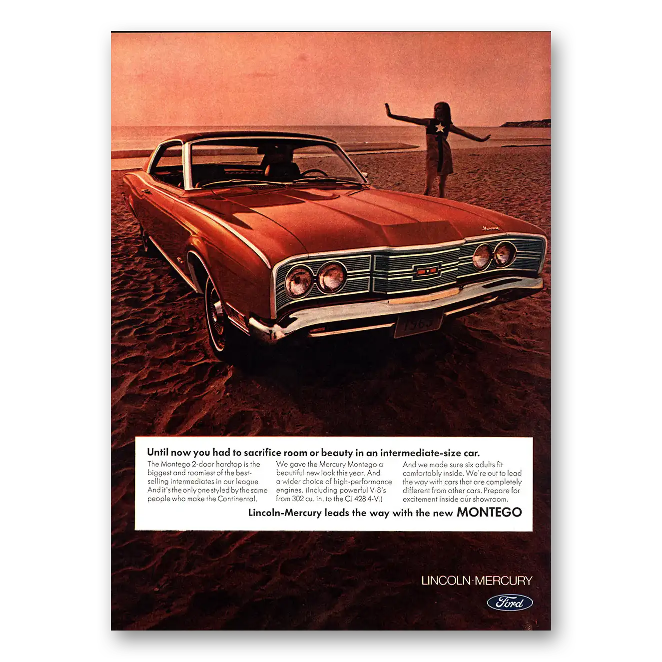 1968 Mercury Montego Sacrifice Room or Beauty Vintage Magazine Print Ad