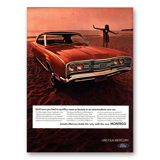 1968 Mercury Montego Sacrifice Room or Beauty Vintage Magazine Print Ad