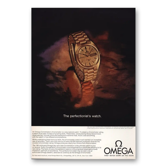 1969 Omega Watch Perfectionists Watch Vintage Magazine Print Ad