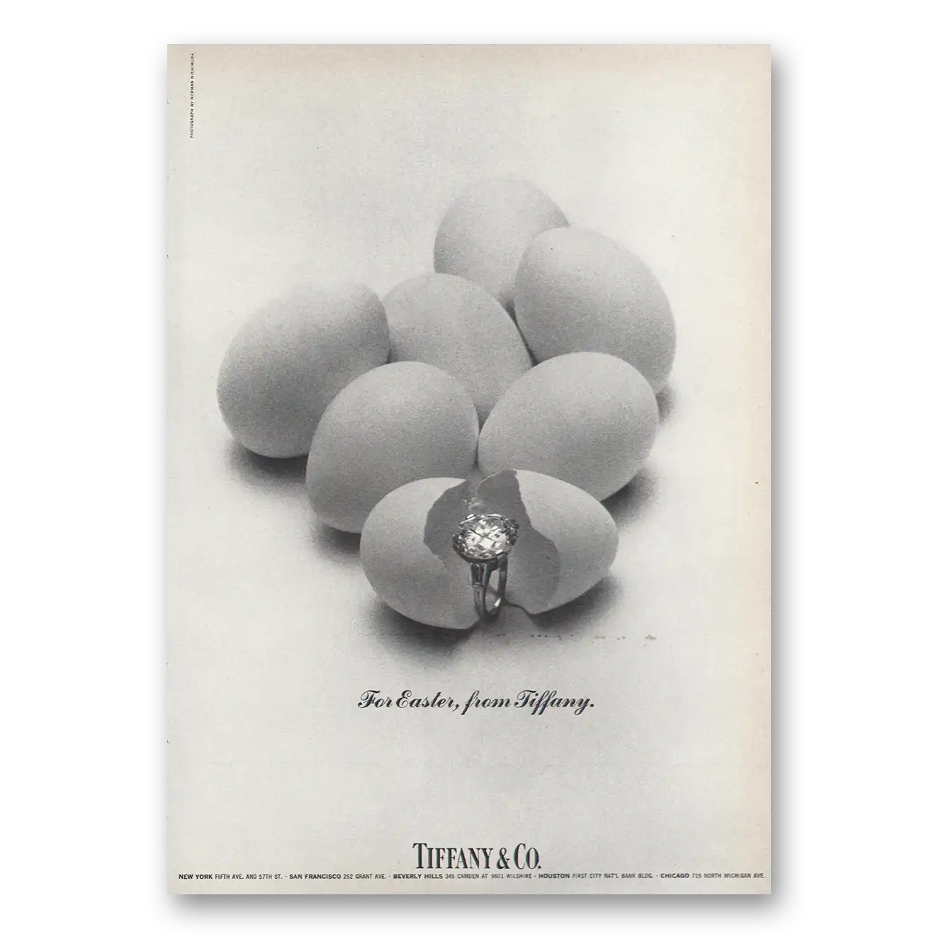 1969 Tiffany & Co For Easter Vintage Magazine Print Ad