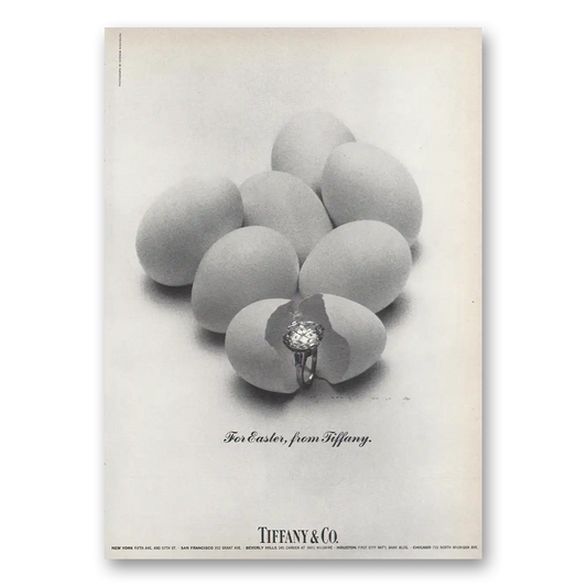 1969 Tiffany & Co For Easter Vintage Magazine Print Ad