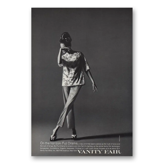 1969 Vanity Fair Fuji Drama Vintage Magazine Print Ad