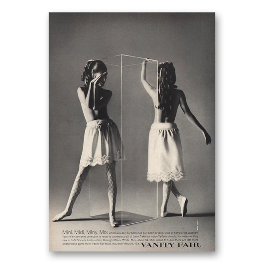 1969 Vanity Fair Mini Midi Miny Mo Vintage Magazine Print Ad