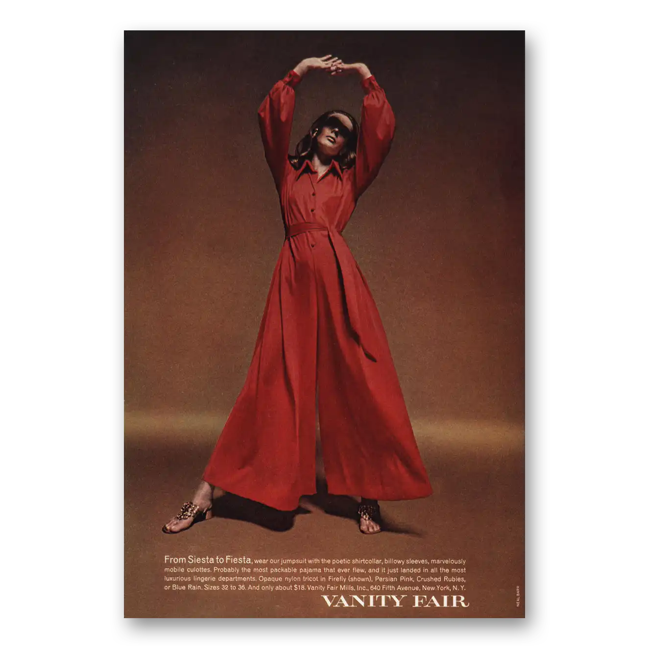 1969 Vanity Fair Fashion From Siesta to Fiesta Vintage Magazine Print Ad