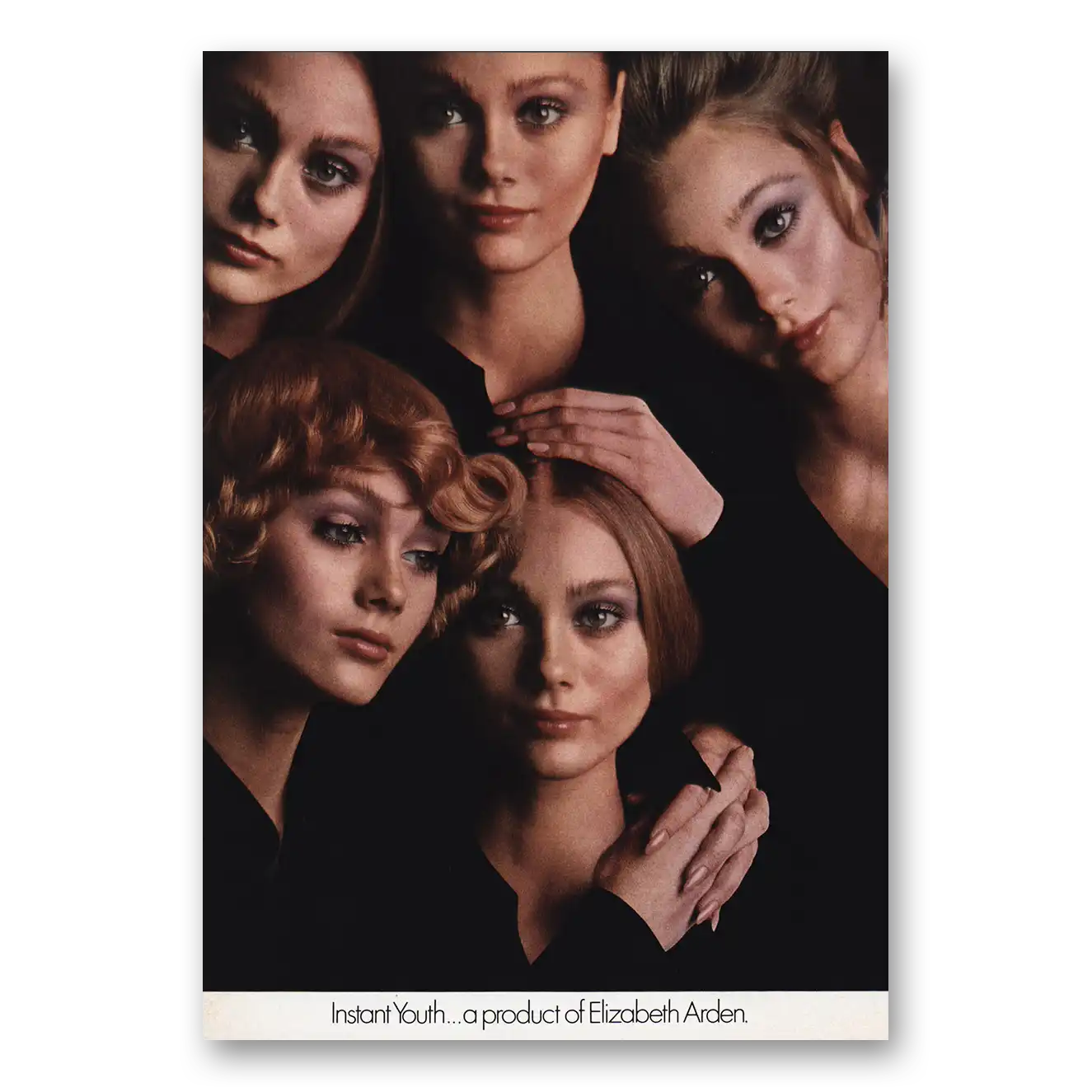 1970 Elizabeth Arden Instant Youth Vintage Magazine Print Ad