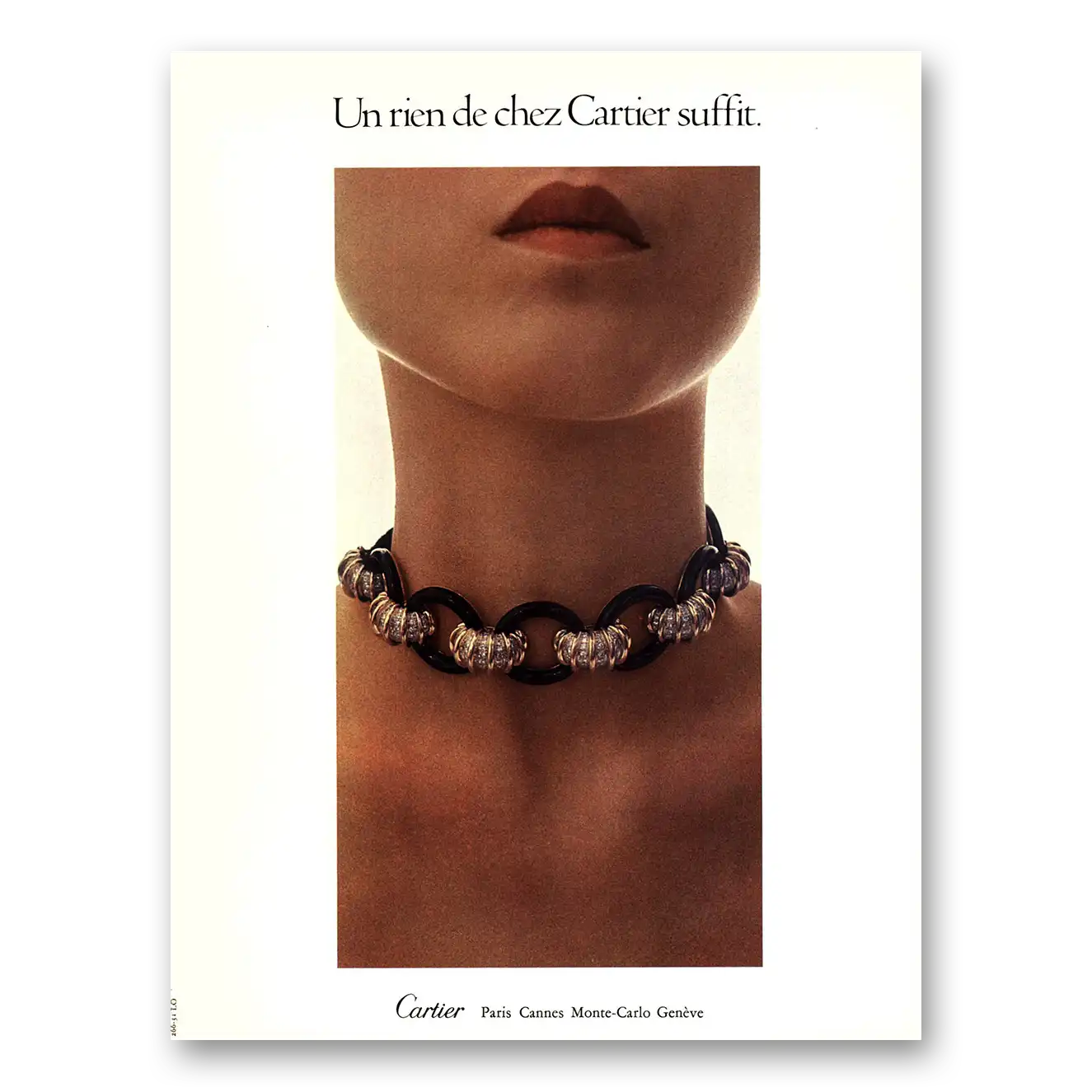 1970 Cartier Un Rien de Chez Cartier Suffit French Vintage Magazine Print Ad