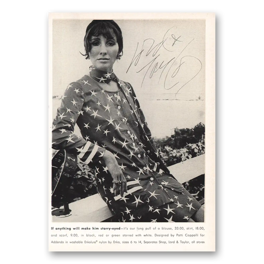 1970 Lord & Taylor Make Him Starry Eyed Vintage Magazine Print Ad